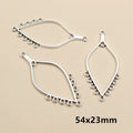 Bohemian Silver Tone Connector Pendants in Eight Ornate Designs view 7