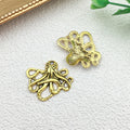Plated Iron Starfish Butterfly Cross Charm Pendant for DIY Bracelet Keychain Jewelry