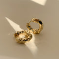 Heart Bow Star and Pattern Huggie Earrings Seven Styles view 11