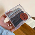 Fabric Elastic Hair Tie Five Piece Boxed Set 4 Packs view 7
