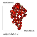Glass Crystal Cluster Brooch Floral Cascade Six Colors view 8