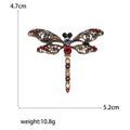 Filigree Dragonfly Brooch in Four Antique Crystal Palettes view 5