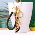 Star High Heel Keychains in Three Colors with Braided and Plain Loops view 3