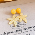 Textured Starfish Statement Drop Earrings Four Colors view 4
