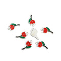 Colorful Tulip Enamel Alloy Charm Pendants for Jewelry Making view 11
