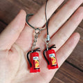 Mini Fire Extinguisher Keychain and Phone Strap Charms view 2