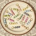Multicolor Heart Bead Drop Earrings In Three And Five Bead Lengths view 4