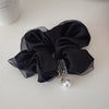 Black Beaded Ruffle