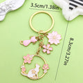 Blossom and Flower Charm Keychains in 16 Pictured Variations for Bags and Keys view 2