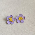Assorted Enamel Flower Bow Geometric Stud Drop Earrings view 4