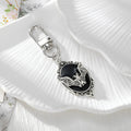 Gothic Bat Portrait Medallion Lobster-Clasp Charms in Six Finishes view 7