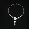 Silver Rose Necklace