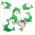 Colorful Dolphin Enamel Alloy Charm Pendants for Jewelry Making view 11