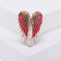 Crystal Angel Wings Brooch Decorative Metal Pin For Jackets And Lapels view 6