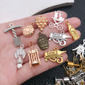 Black Wine Theme Metal Charms with 6 Listed Options view 2