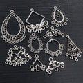 Antique Silver Multi Loop Chandelier Earring Connectors view 2