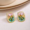 Pink Garden Studs
