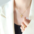 Elephant Head Pendant Satellite Bead Chain Necklace view 4