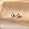 White Ball Studs