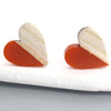 Orange Wood Heart