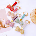 Bubble Pearl Crystal Bow Keychains in Five Colors plus Assorted Option view 2