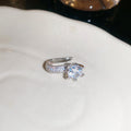 Silver Crystal Diamond Drop Earrings Decorative Jewelry view 7