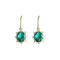 Assorted Flower Ruby and Green Heart Crystal Earrings view 5