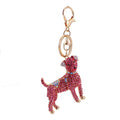 Rhinestone Dog Keychain With Gold-Tone Ring And Lobster Clasp view 5