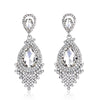 Silver Ornate Teardrop