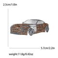 Crystal Studded Car Brooch Pin in Five Color Options view 8