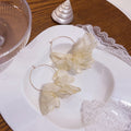 Six Color Translucent Fabric Petal Flower Hoop Earrings view 7
