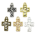 Gold-Tone Cross Metal Charms with 100 Listed Options view 8
