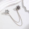 Flower Tassel Metal Brooch Pin for Jackets and Lapels view 3