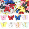 Colorful Enamel Butterfly Charms in Gold and Silver Tones view 4
