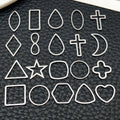Black Cross and Heart Metal Charms with 24 Listed Options view 1