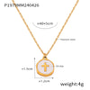 Gold White Cross