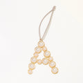 Pearl Letter Ornament Initial Hanging Charm Ribbon Loop view 5