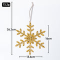 Rhinestone Snowflake Christmas Tree Hangers Ribbon 2 Colors view 3