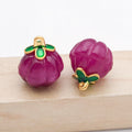 Small and Large Fourteen-Color Glass Pumpkin Charm Collection view 11