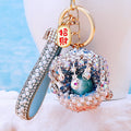 Short Pearl Curtain Shell Keychains in Eleven Colors plus Assorted Option view 8