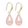 Pink Pearl Look Teardrop Hook Earrings Fashion Jewelry for Women view 5