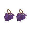 Layered Petal Drop Earrings in Six Colors Statement Jewelry view 5