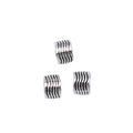 Rippled Barrel Large-Hole Spacer Bead in Antique Silver Tone view 3