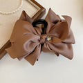 Large Satin Bow Rhinestone Hair Claw Clips 2 Colors view 7