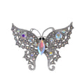 Butterfly Crystal Three Designs Metal Brooch Pin for Jackets and Lapels view 8