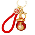 Enamel Classic Fortune Pouch Keychains in Five Colors with Wrist Loops view 5