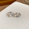 Textured Pearl Ear Cuffs in Gold or Silver Tone Four Options view 6
