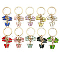Butterfly Charm Keychains in 35 Pictured Variations for Bags and Keys view 1