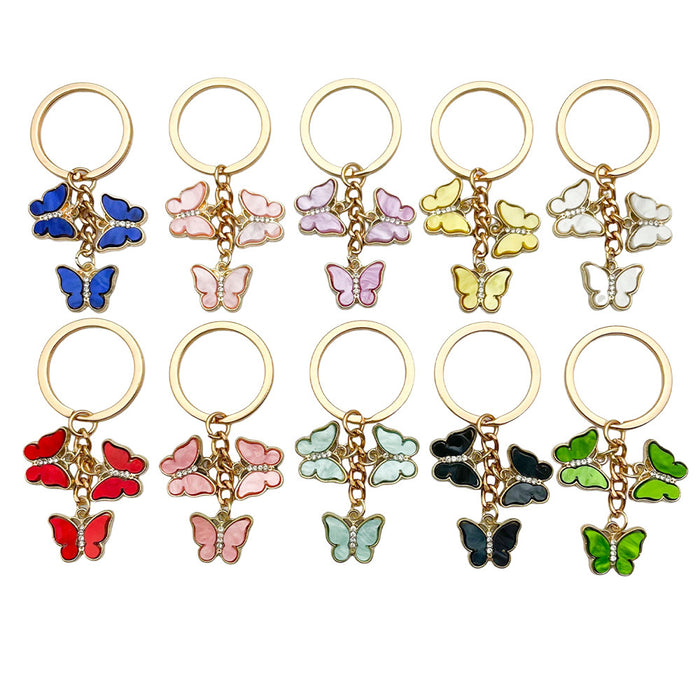 Butterfly Charm Keychains in 35 Pictured Variations for Bags and Keys