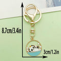 Panda Charm Keychains Featuring Blue Panda Across 45 Pictured Variations view 7